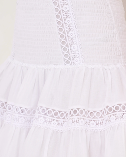 Biała spódniczka mini Hortens - Image #4