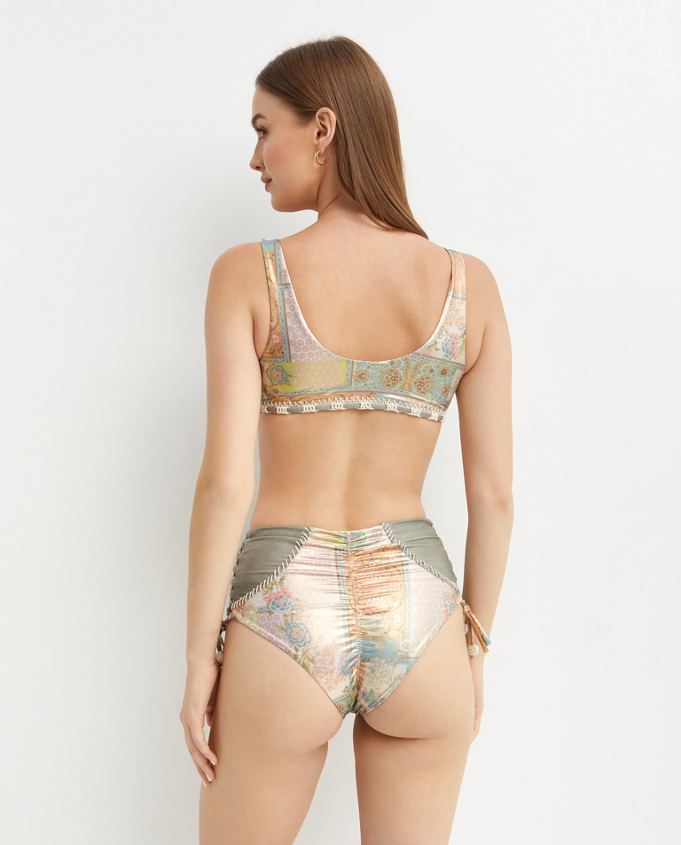 Wzorzysty top od bikini Yma - Image #2