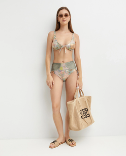 Wzorzysty top od bikini Yma - Image #1