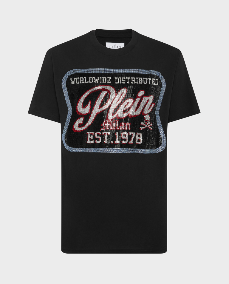Czarny t-shirt Plein Milan