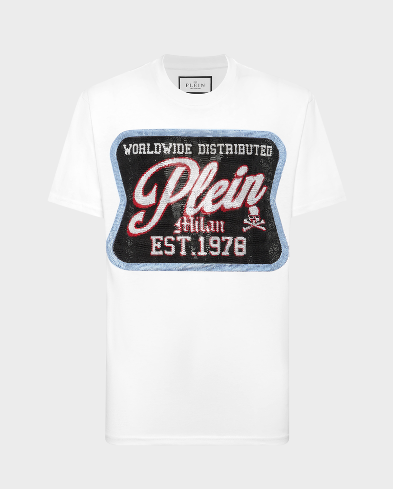 Biały t-shirt Plein Milan