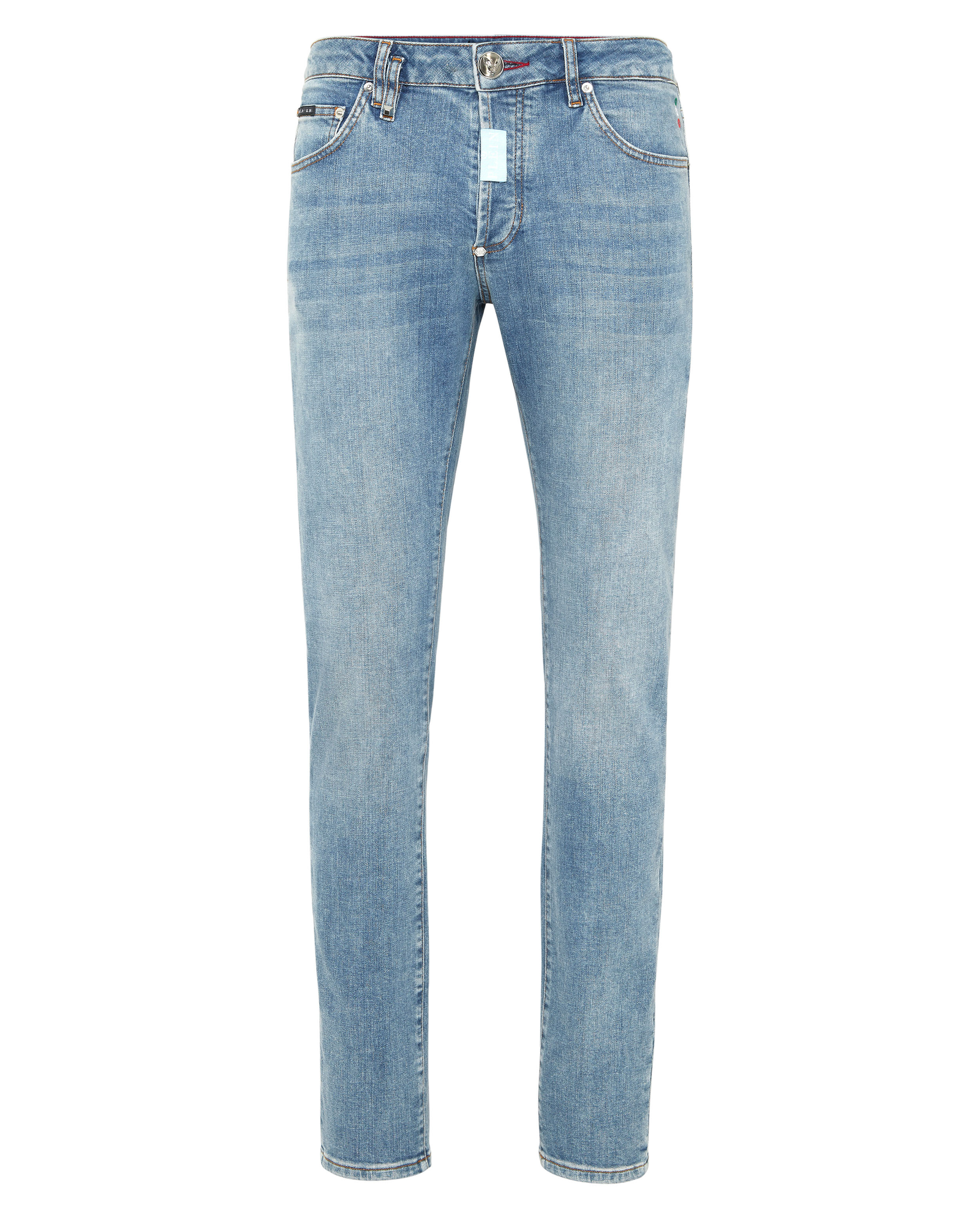 Niebieskie jeansy Hexagon Super Straight - Image #4