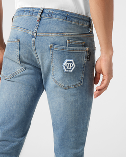 Niebieskie jeansy Hexagon Super Straight - Image #3