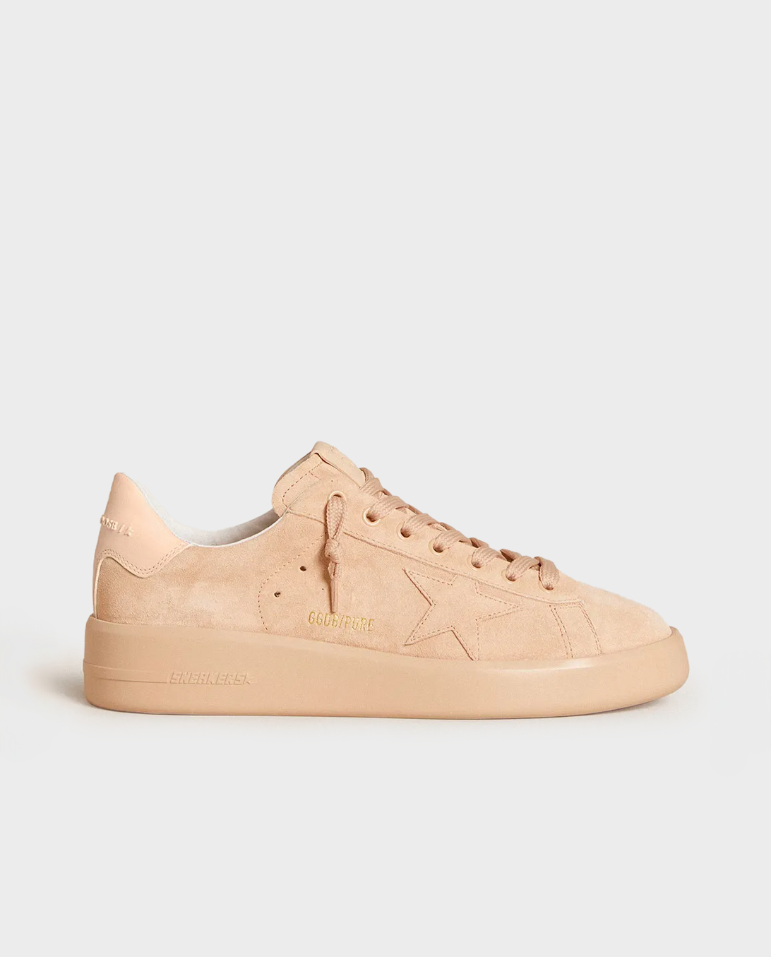 Różowe zamszowe sneakersy Purestar - Image #0