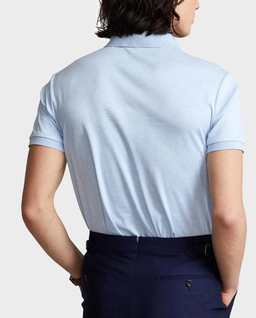 Błękitna koszulka polo Custom Slim Fit - Image #2