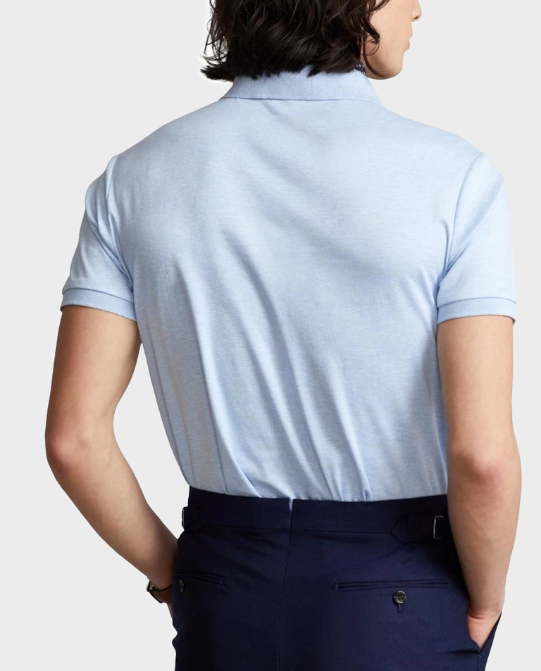 Błękitna koszulka polo Custom Slim Fit - Image #2