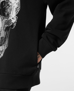 Czarna bluza z kapturem Skull - Image #4