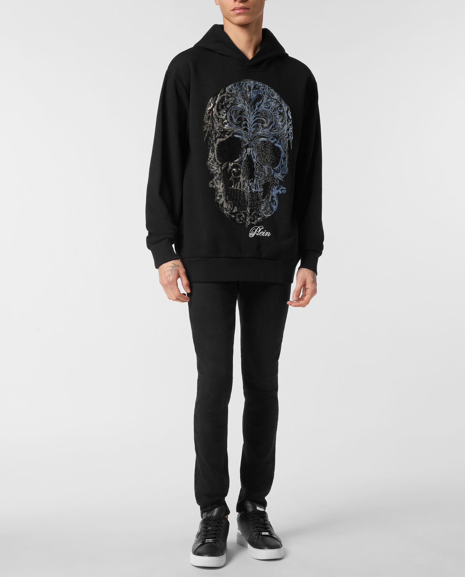 Czarna bluza z kapturem Skull - Image #2