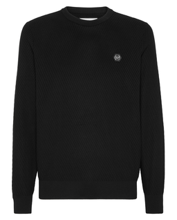 Czarny sweter z logo - Image #4