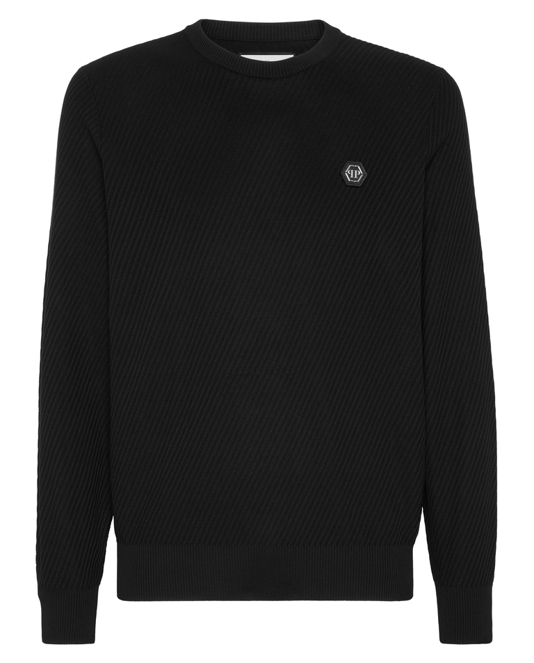 Czarny sweter z logo - Image #4