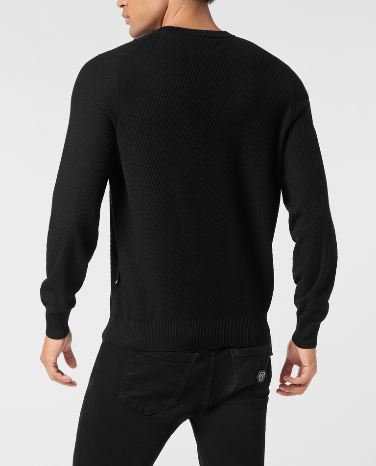 Czarny sweter z logo - Image #1
