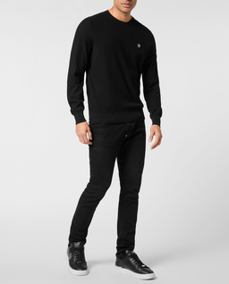 Czarny sweter z logo - Image #2
