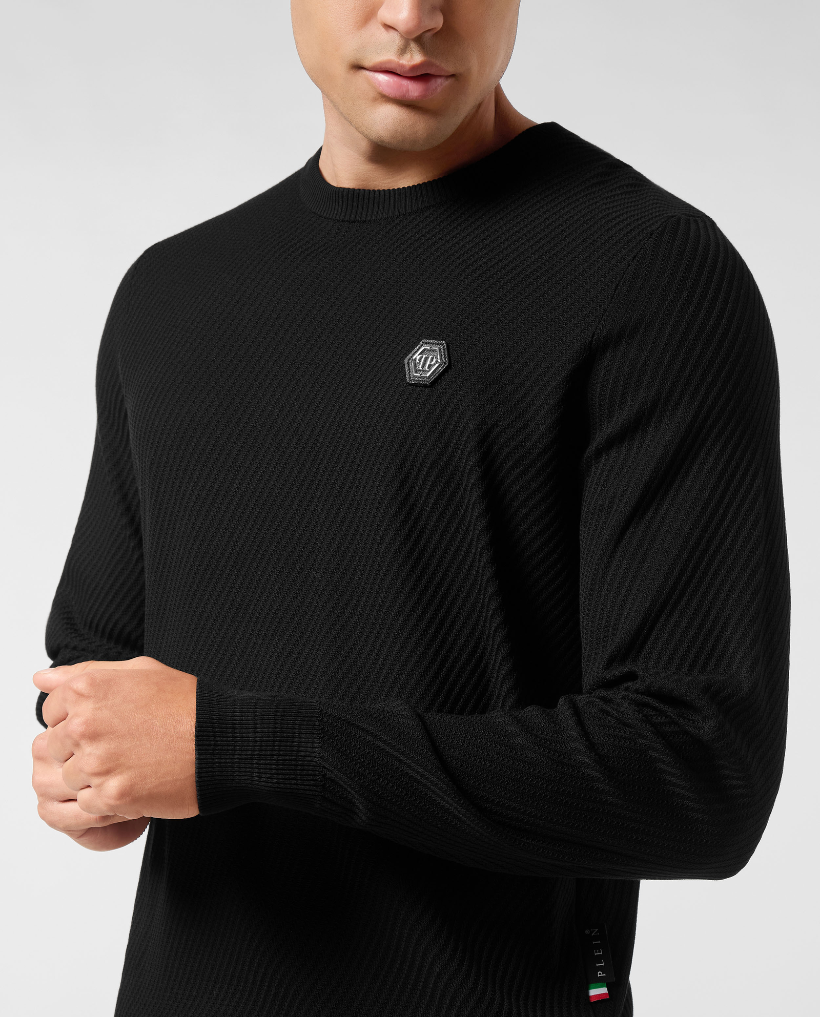 Czarny sweter z logo - Image #3