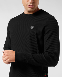 Czarny sweter z logo - Image #3
