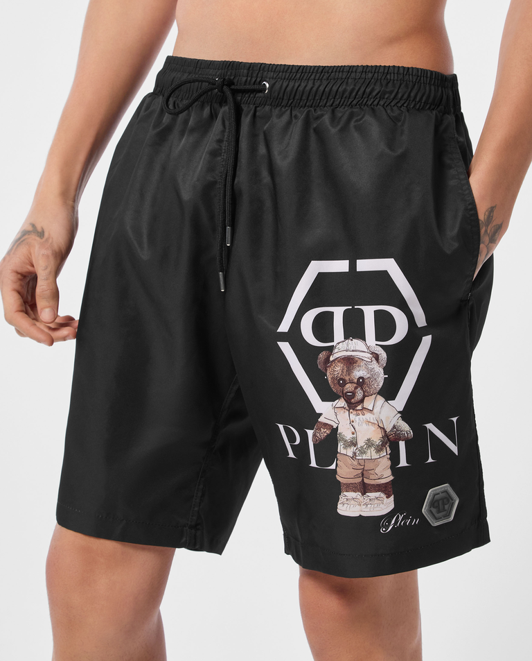 Czarne szorty kąpielowe Teddy - Image #2