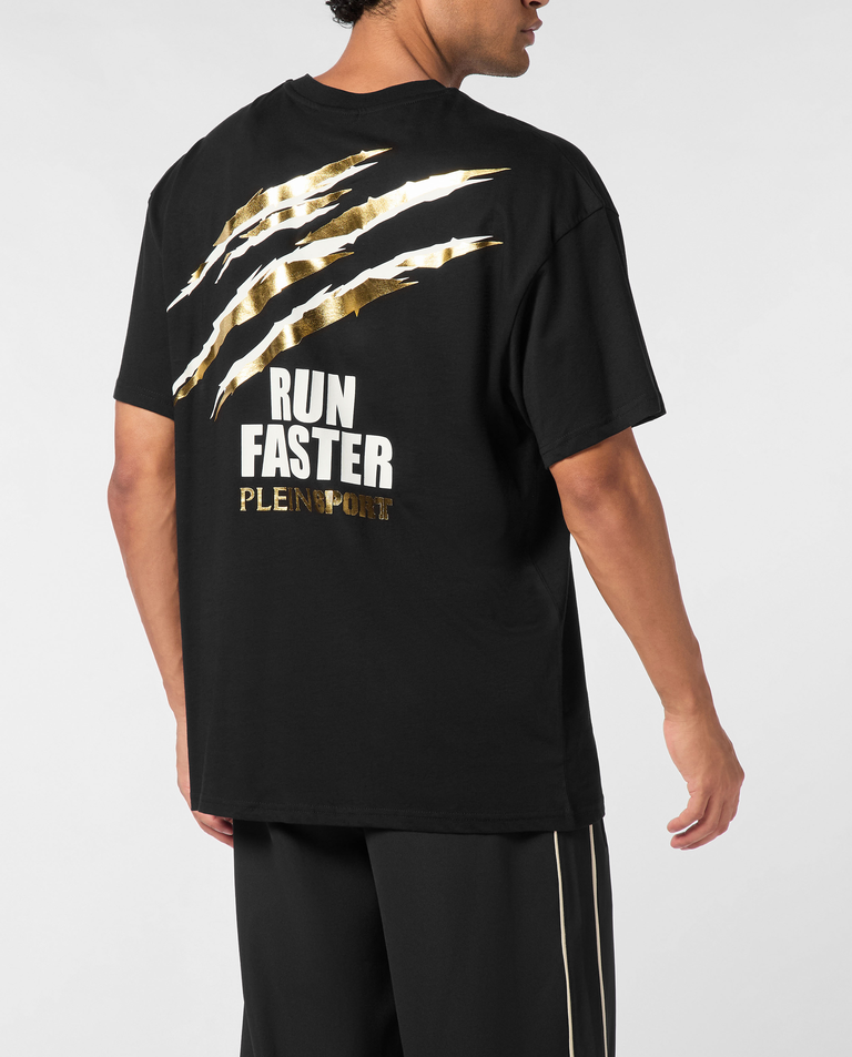 Koszulka z nadrukiem Run Faster Scratch