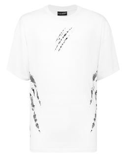 Bawełniany t-shirt z okrągłym dekoltem - Image #4