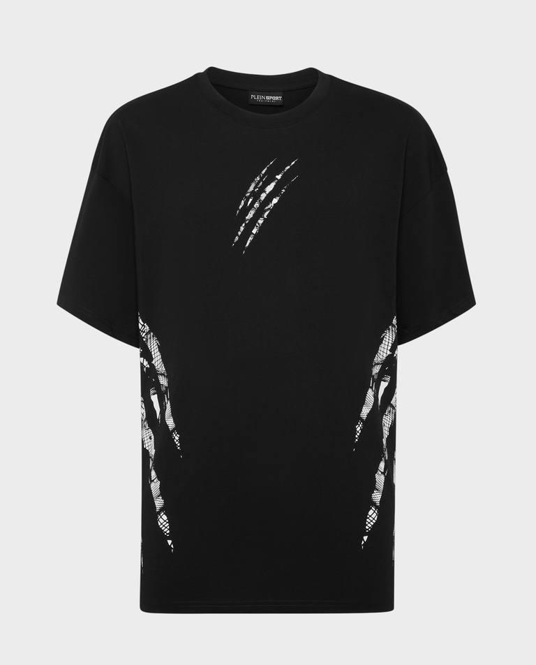 Bawełniany t-shirt z okrągłym dekoltem