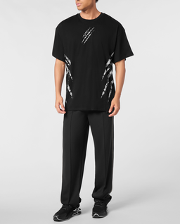 Bawełniany t-shirt z okrągłym dekoltem - Image #2