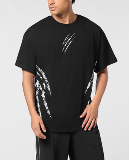 Bawełniany t-shirt z okrągłym dekoltem - Image #0