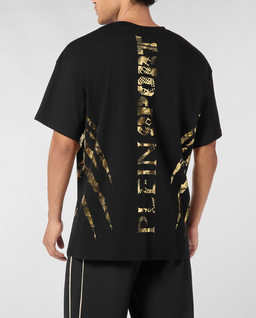 Bawełniany t-shirt z okrągłym dekoltem - Image #1