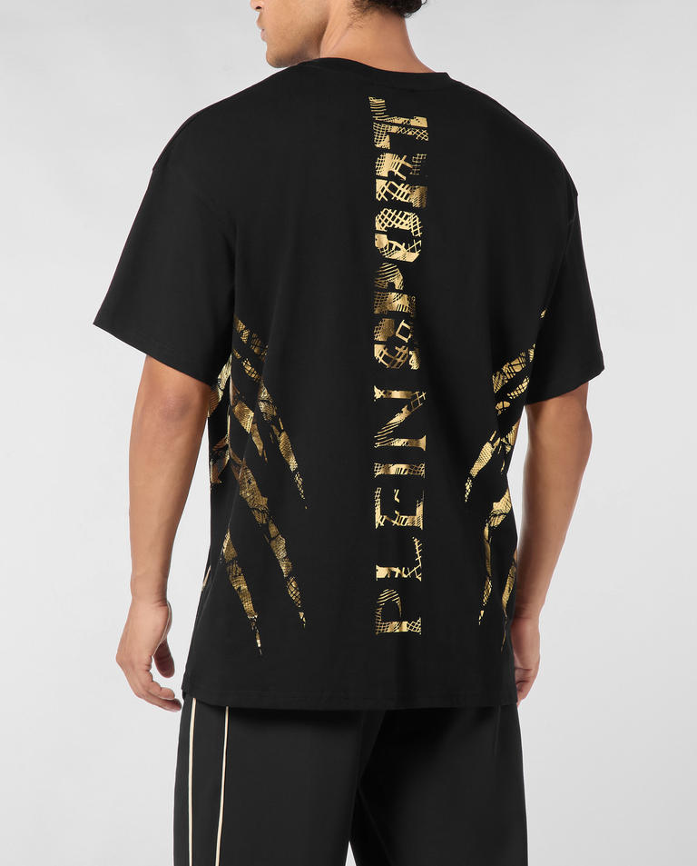 Bawełniany t-shirt z okrągłym dekoltem - Image #1