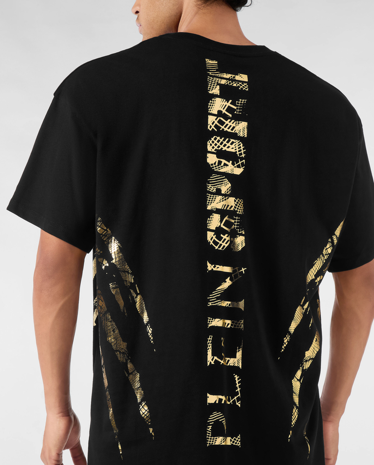 Bawełniany t-shirt z okrągłym dekoltem - Image #3