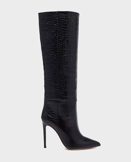 Czarne kozaki na szpilce Stiletto Boot - Image #1