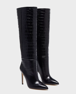 Czarne kozaki na szpilce Stiletto Boot - Image #2