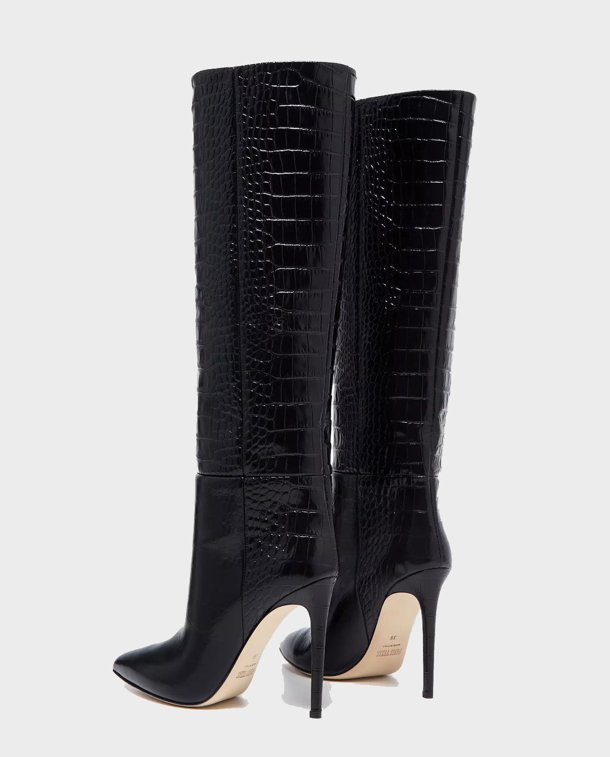 Czarne kozaki na szpilce Stiletto Boot - Image #3