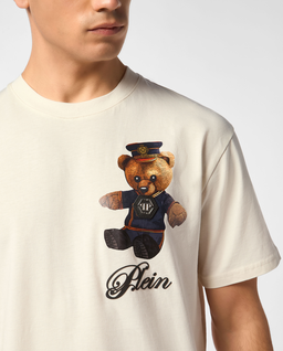 Biały t-shirt z grafiką Teddy Bear - Image #3