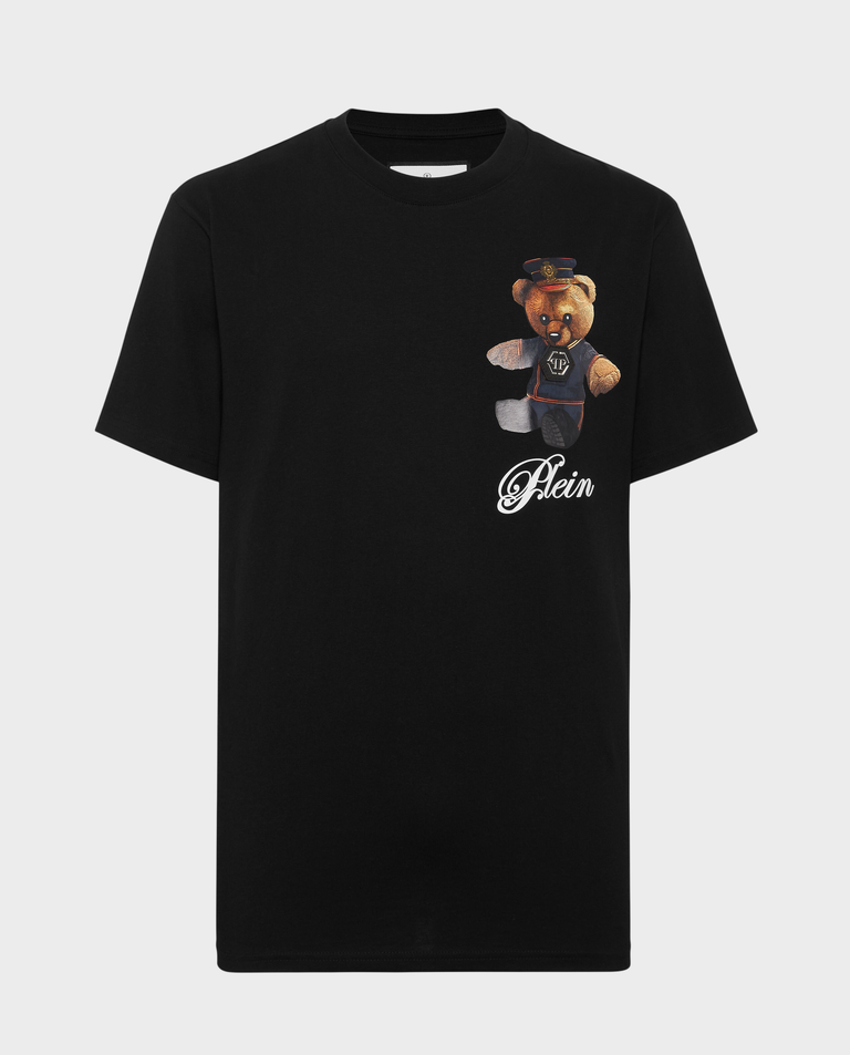 Czarny t-shirt z grafiką Teddy Bear