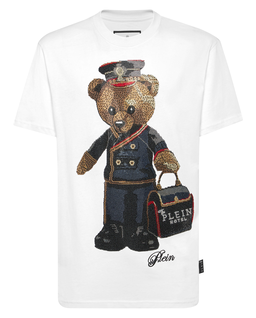 T-shirt z kryształową grafiką Teddy Bear - Image #4