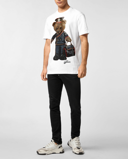 T-shirt z kryształową grafiką Teddy Bear - Image #2