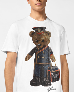T-shirt z kryształową grafiką Teddy Bear - Image #3