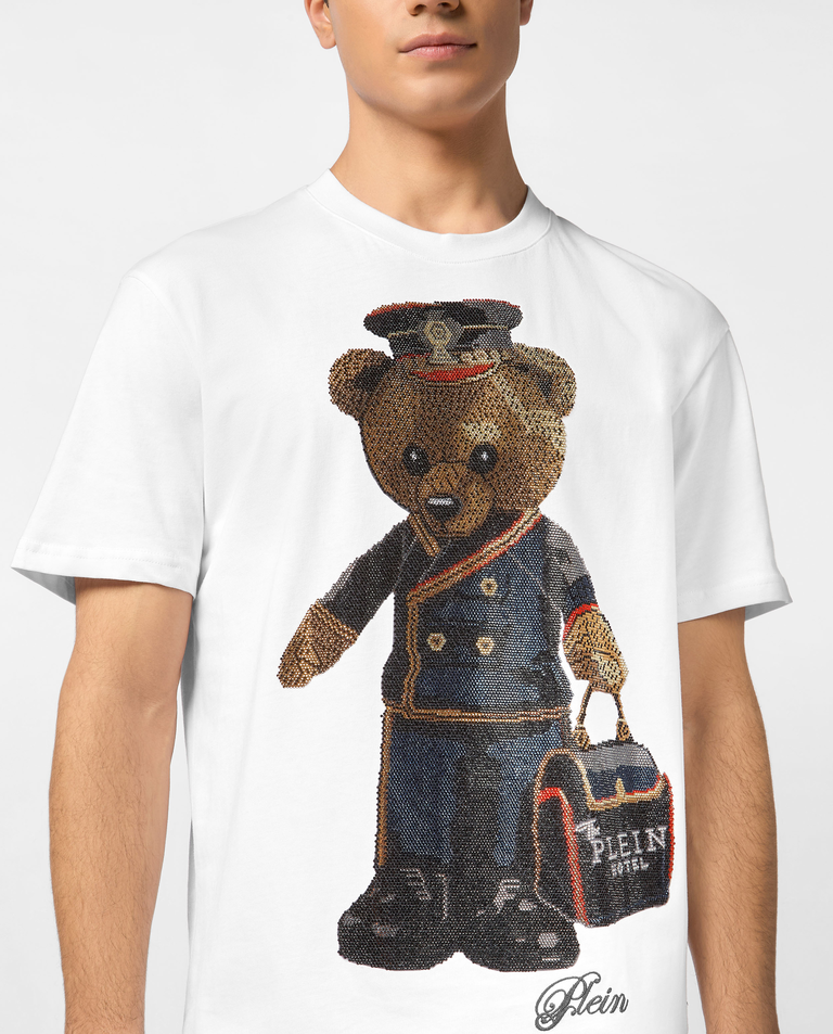 T-shirt z kryształową grafiką Teddy Bear - Image #3