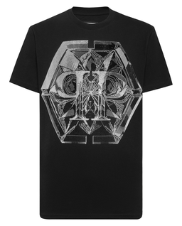 Czarny t-shirt Glass PP Hexagon - Image #4