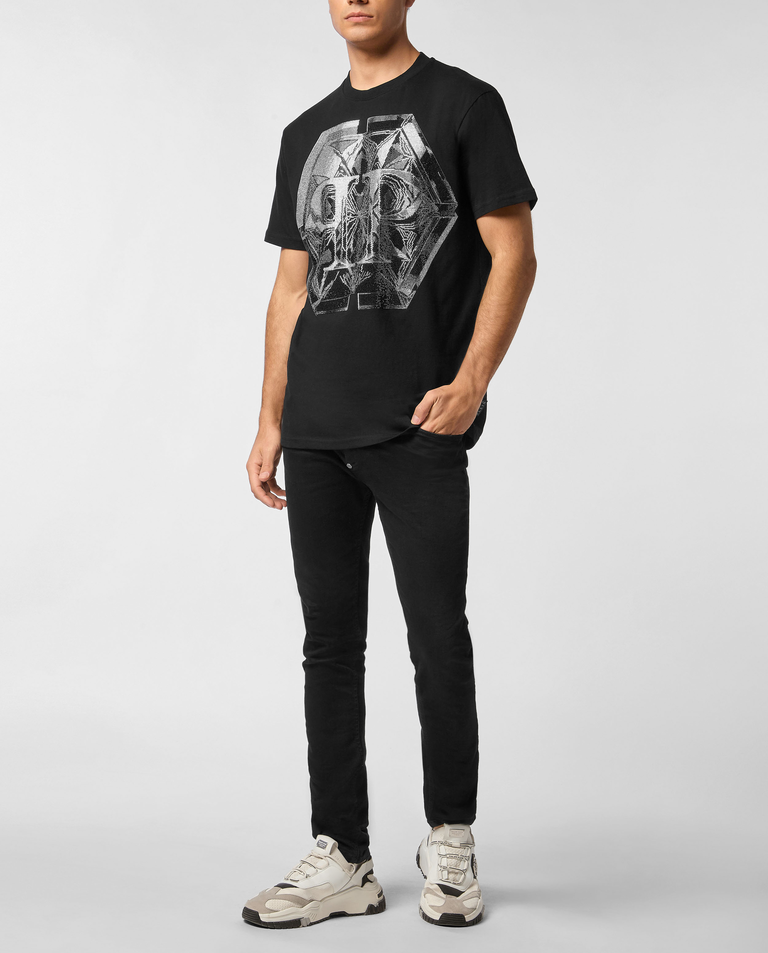 Czarny t-shirt Glass PP Hexagon - Image #2