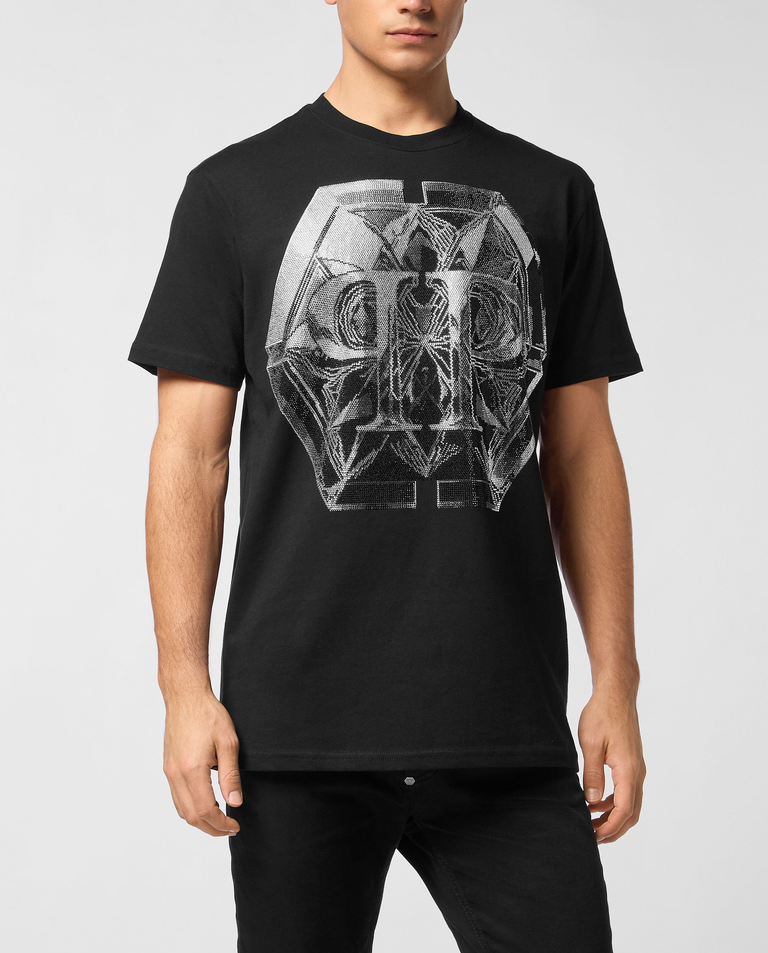Czarny t-shirt Glass PP Hexagon - Image #0