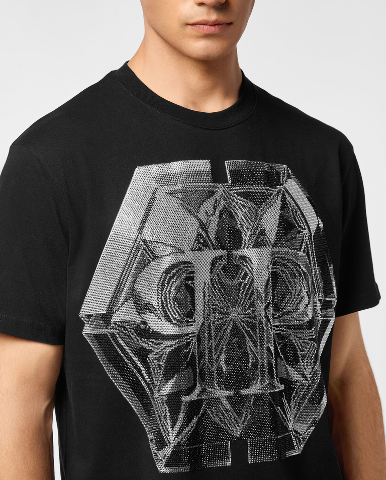 Czarny t-shirt Glass PP Hexagon - Image #3