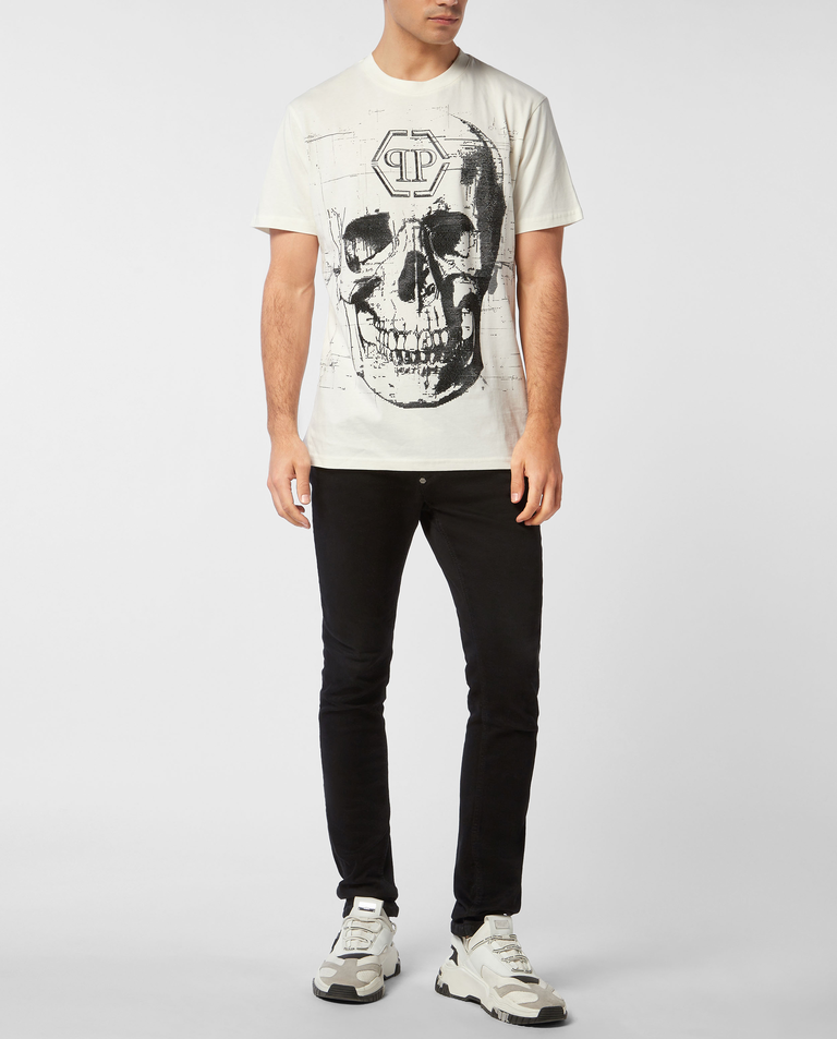 T-shirt z kryształowym motywem czaszki - Image #2