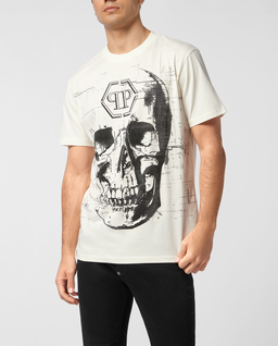 T-shirt z kryształowym motywem czaszki - Image #0