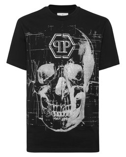 T-shirt z kryształowym motywem czaszki - Image #4