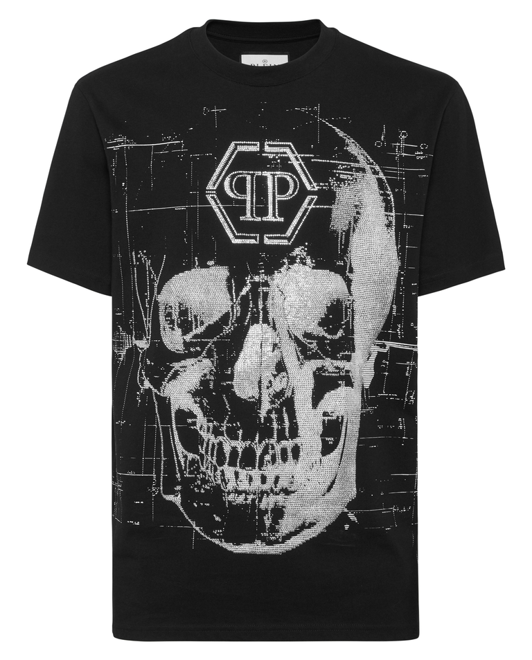 T-shirt z kryształowym motywem czaszki - Image #4