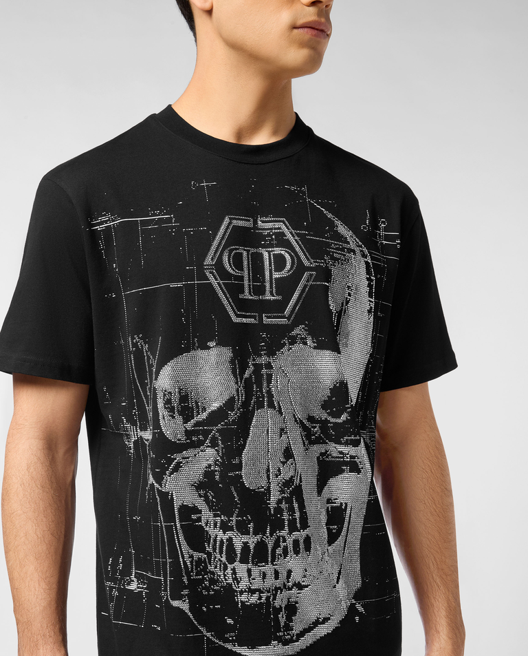 T-shirt z kryształowym motywem czaszki - Image #3