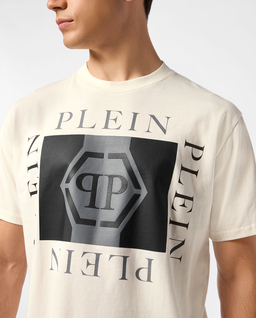 Bawełniany t-shirt z nadrukiem - Image #3