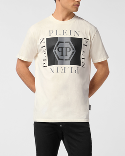 Bawełniany t-shirt z nadrukiem - Image #0