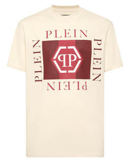 Bawełniany t-shirt z nadrukiem - Image #4