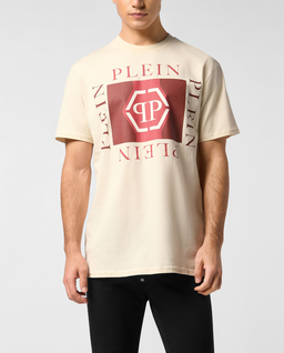 Bawełniany t-shirt z nadrukiem - Image #0