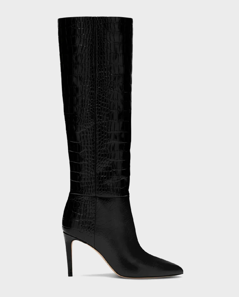 Czarne kozaki na szpilce Stiletto 85